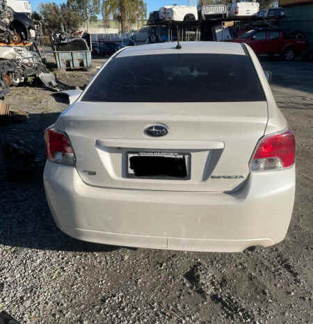 DRY CREEK WRECKERS-12/2011 SUBARU IMPREZA GJ 2L MANUAL 4CYL FB20A AWD SEDAN WHITE full