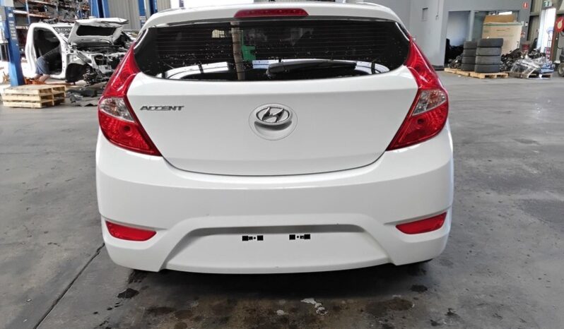 Wrecking 2016 Hyundai Accent RB Active 1.4L Auto Petrol Hatch | Stock No. W2028 full